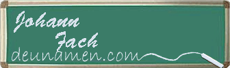 Johann Fach Visitenkarte